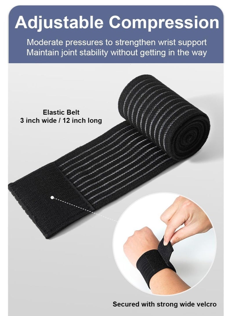 Bukela 2 Pack Wrist Brace Wrist Straps for Weightlifting, Wrist Wraps Lifting Straps Wrist Brace for Working Out Gym Accessories for Men & Women - Image 2